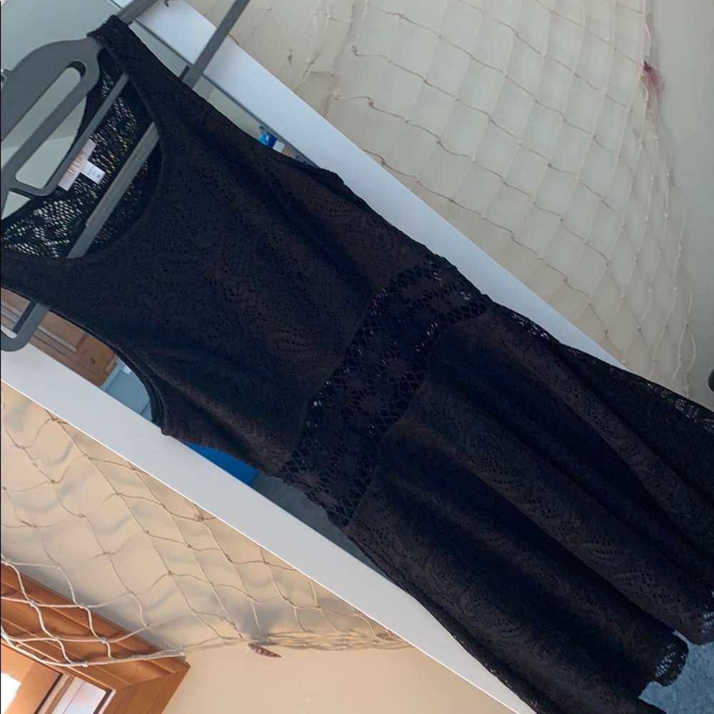 Lace Black Cutout Dress
